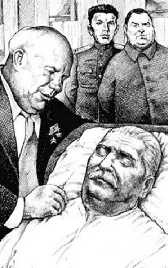 Берия смерть Сталина. Смерть Сталина Хрущев. Сталин Берия Хрущев.
