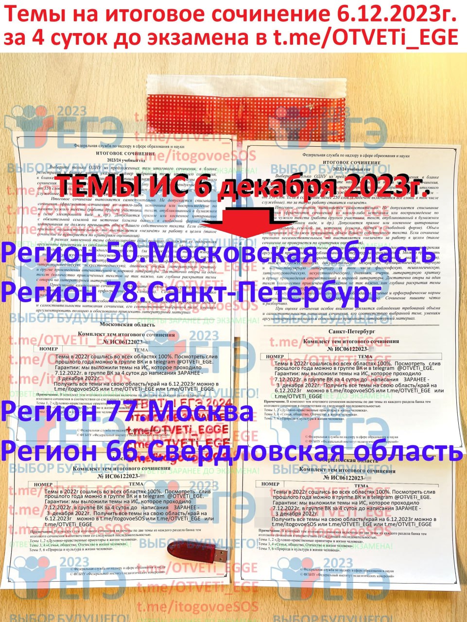 Публикация #1774 — ❗️ ОТВЕТЫ ЕГЭ 2024 | ИТОГОВОЕ СОЧИНЕНИЕ СЛИВ ТЕМ 2023г.  (@OTVETi_na_EGE_2024)